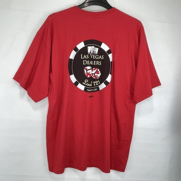 VTG ALORE Mens 2XL Red Short Sleeve T-Shirt Graphic tee - Picture 3 of 13
